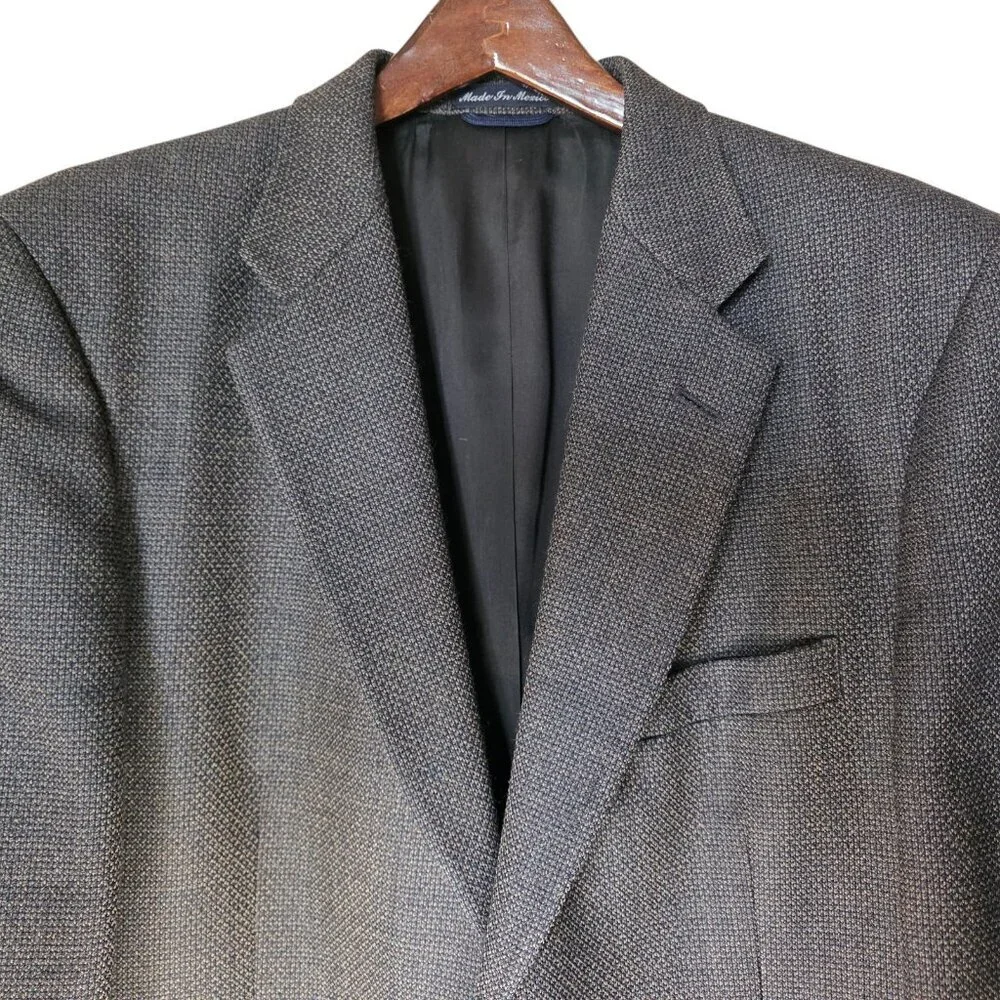Oak Creek Men’s Gray 100% Wool Blazer Sport Coat Jacket 42R